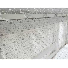 Крыша и шторы для кроватки домика ТД-16