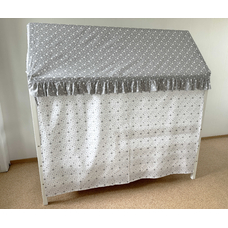 Крыша и шторы для кроватки домика ТД-16