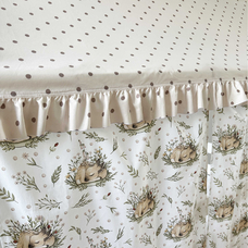 Крыша и шторы для кроватки домика ТД-42