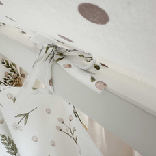 Крыша и шторы для кроватки домика ТД-42